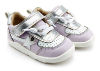 OLDSOLES Girl's Ground Work Sneakers in lilium snow silver - kids' sneaker - alternate view