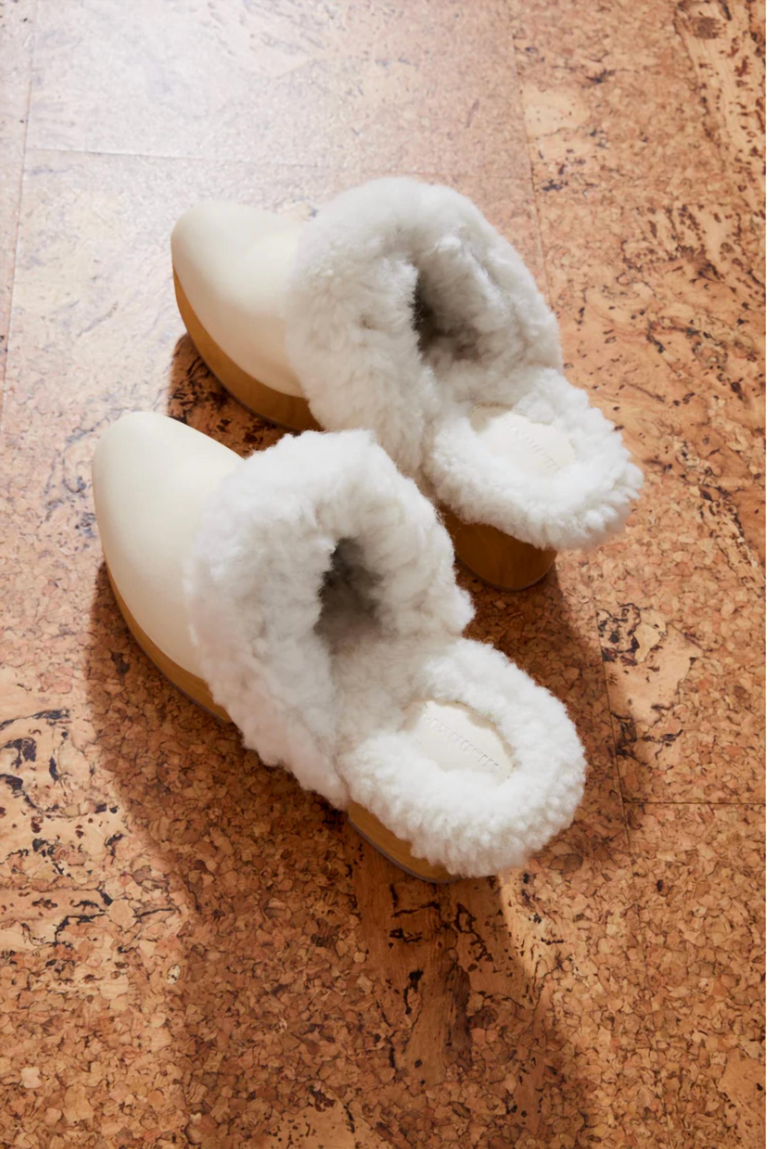 WOMEN'S PILLOW SHEARLING CLOG
