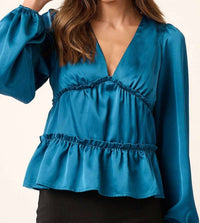 Mittoshop - Teal Tier Blouse