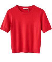Esqualo - SHORT SLEEVE BASIC KNIT SWEATER