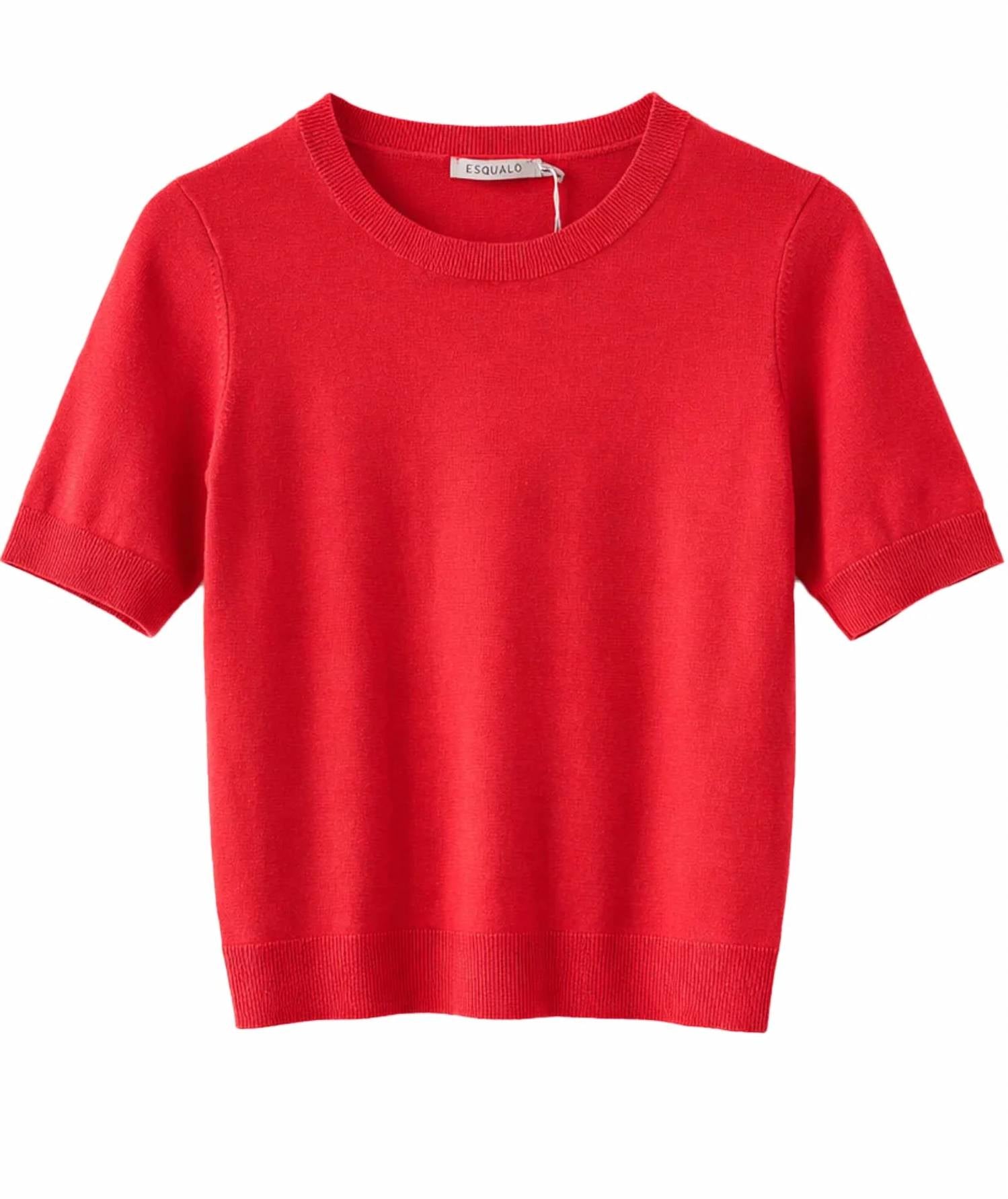 Esqualo - SHORT SLEEVE BASIC KNIT SWEATER