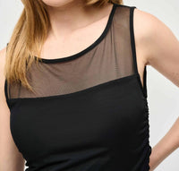Joseph Ribkoff - MESH SLEEVELESS FITTED TOP