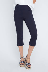 Renuar Coastal Breeze Capri Pants in black - women's pants
