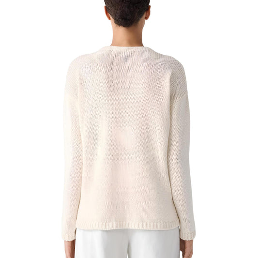 Eileen Fisher - Organic Cotton V-neck Pullover Top