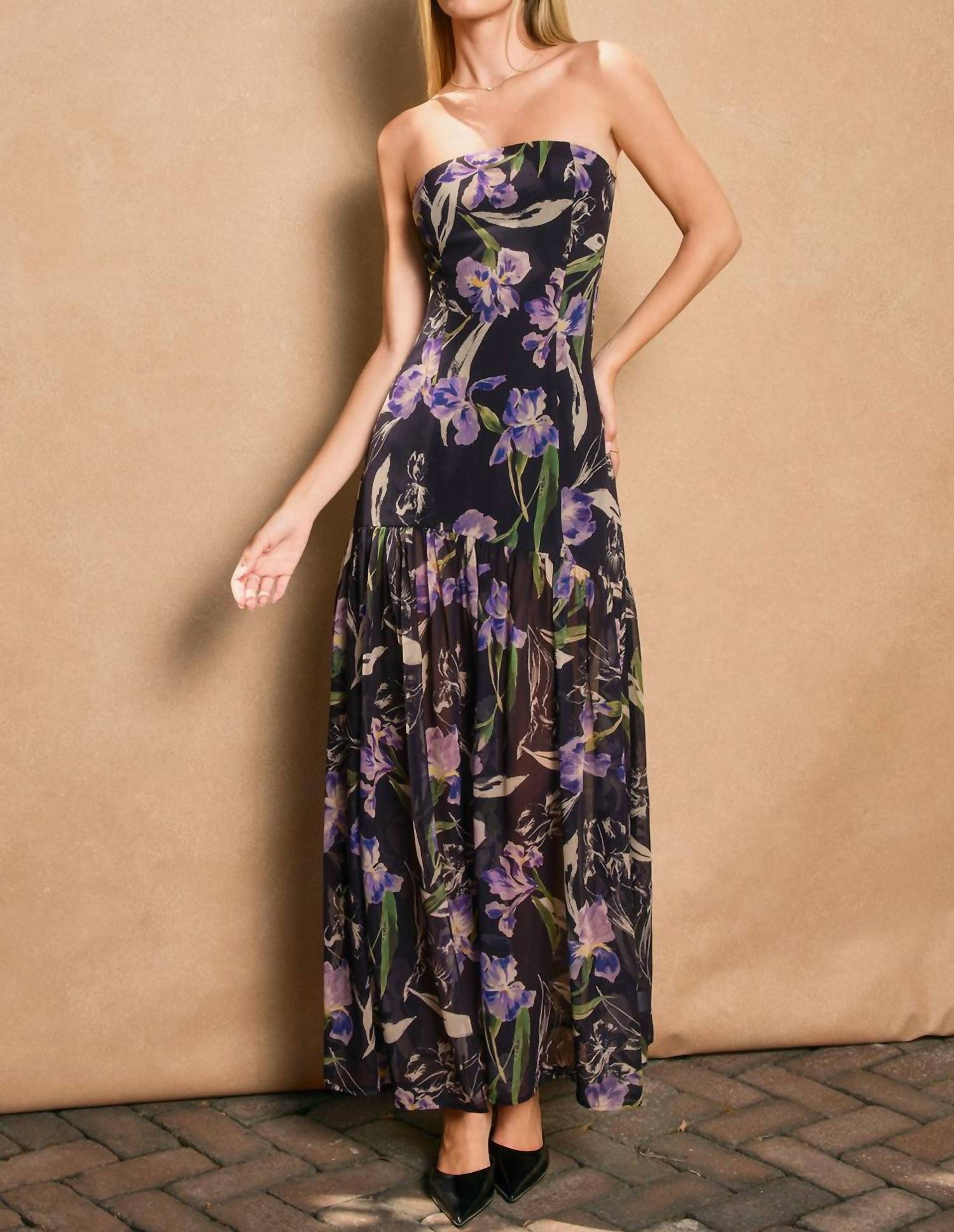 Dress Forum - Floral Drop Waist Maxi Dress