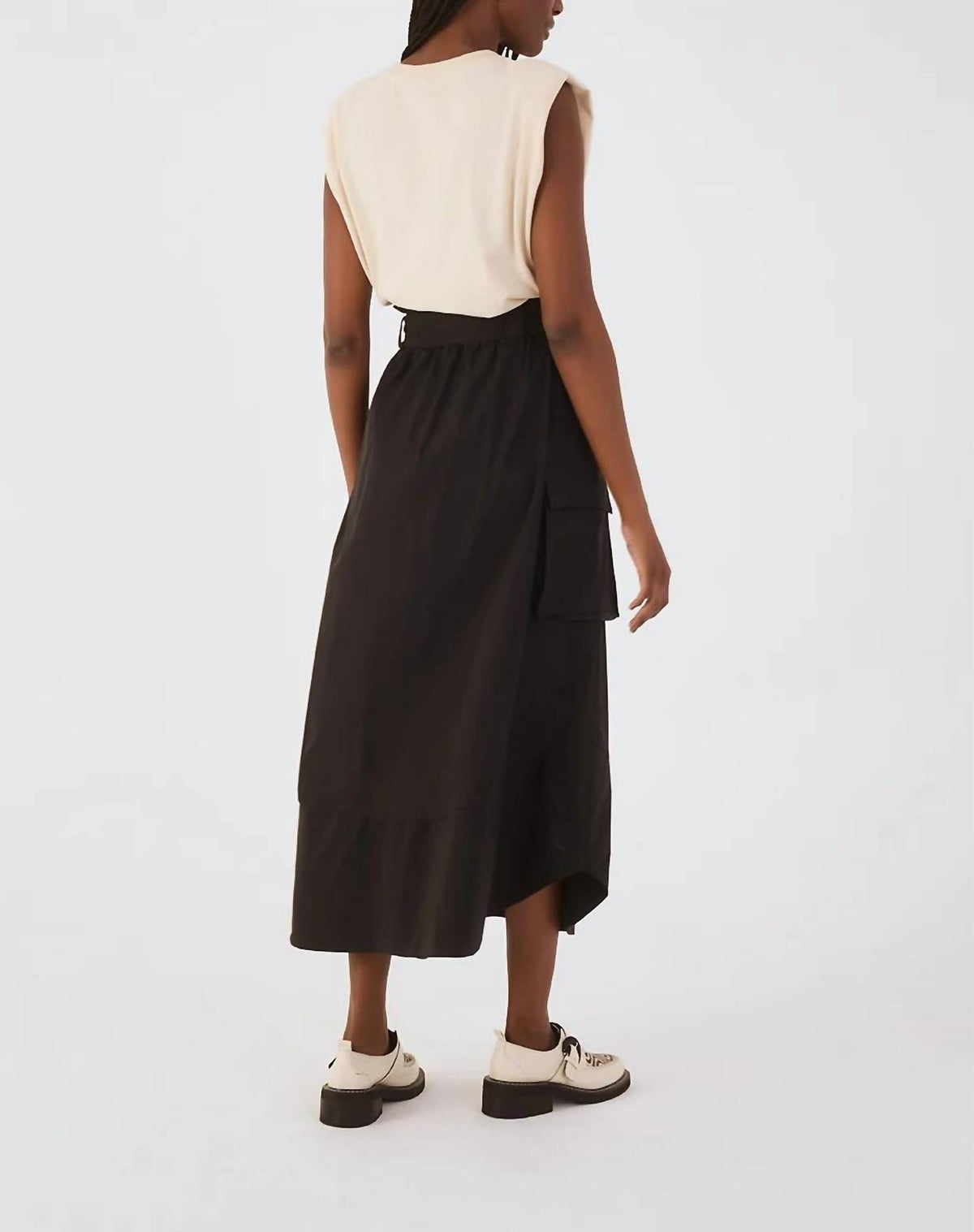 Dress To - Front Ties T-shirt Bodice Maxi Dress