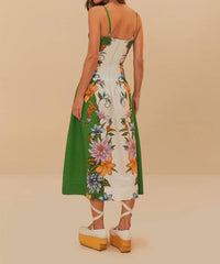 Farm Rio - Sweet Bloom Dreamscape Midi Dress