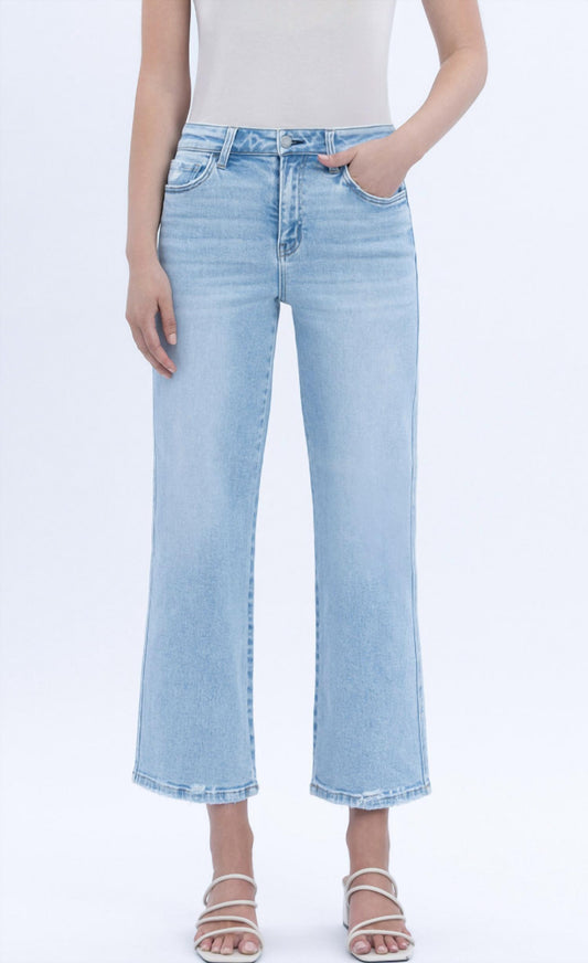 Lovervet - Aileeah Slim Cropped Wide Leg Jeans