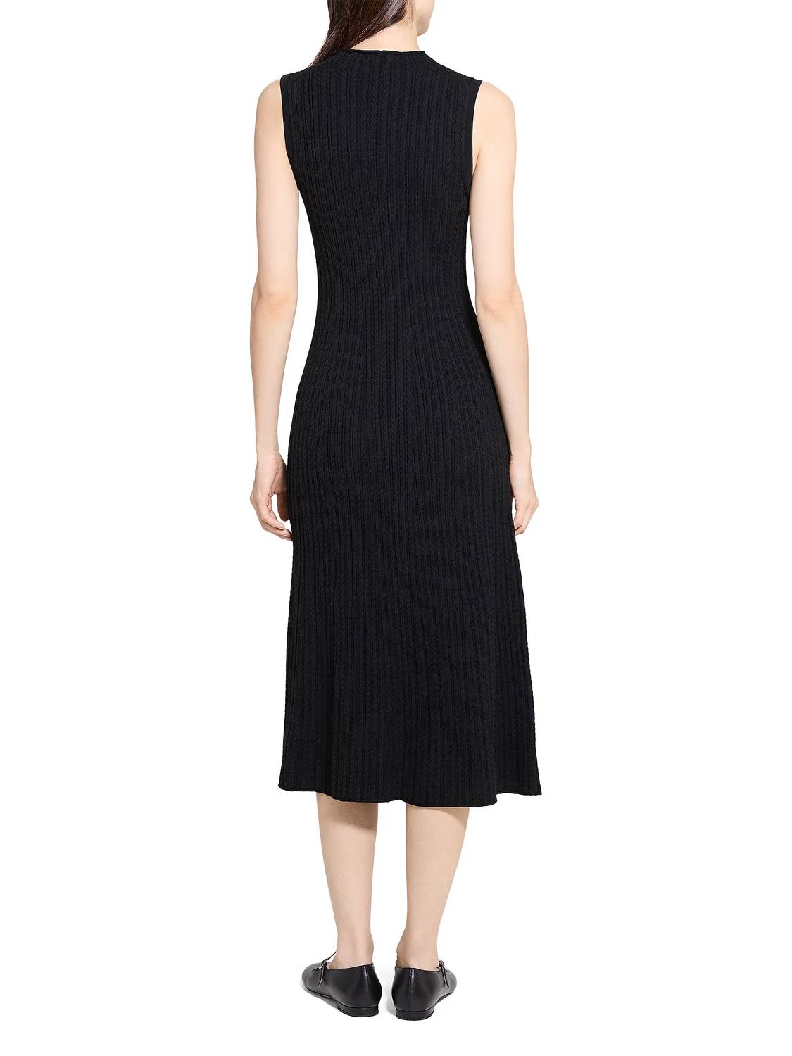 Theory - Cable-knit Midi Dress