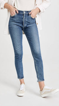 AGOLDE Nico Slim-fit High-waisted Jeans in betray - women's jeans - view 4