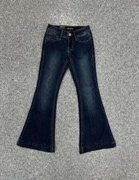 GRACE IN LA Women's Flare Jeans in la women s flare jeans in blue - women's jeans