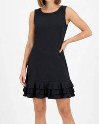 Lulu-B - Solid Upf 50+ Ruffle Dress