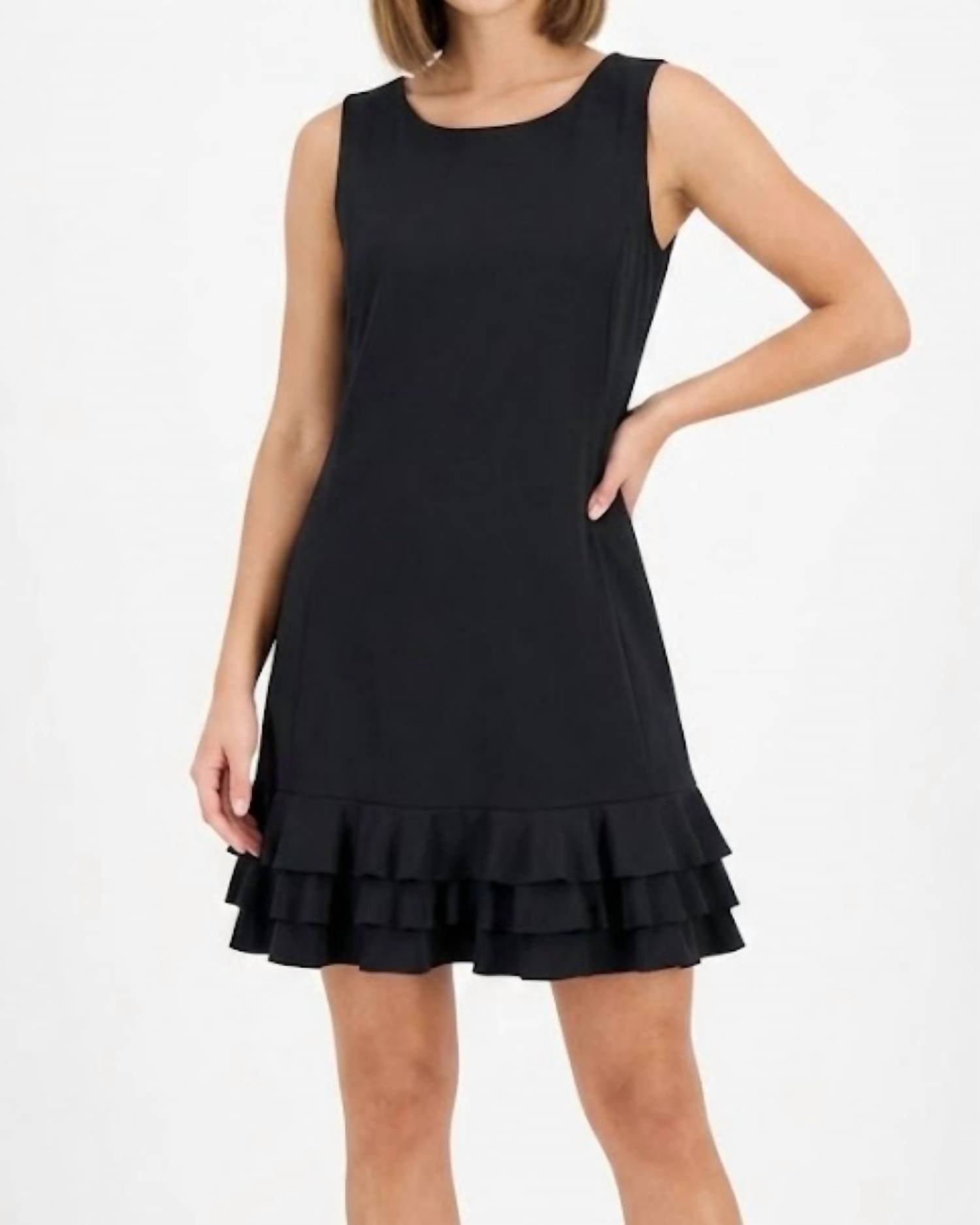 Lulu-B - Solid Upf 50+ Ruffle Dress