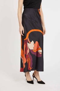 CABALLERO Bria Reversible Midi Skirt in african paradise - women's skirt - alternate view