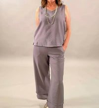 Habitat - Chic Mixed Media Tank Top
