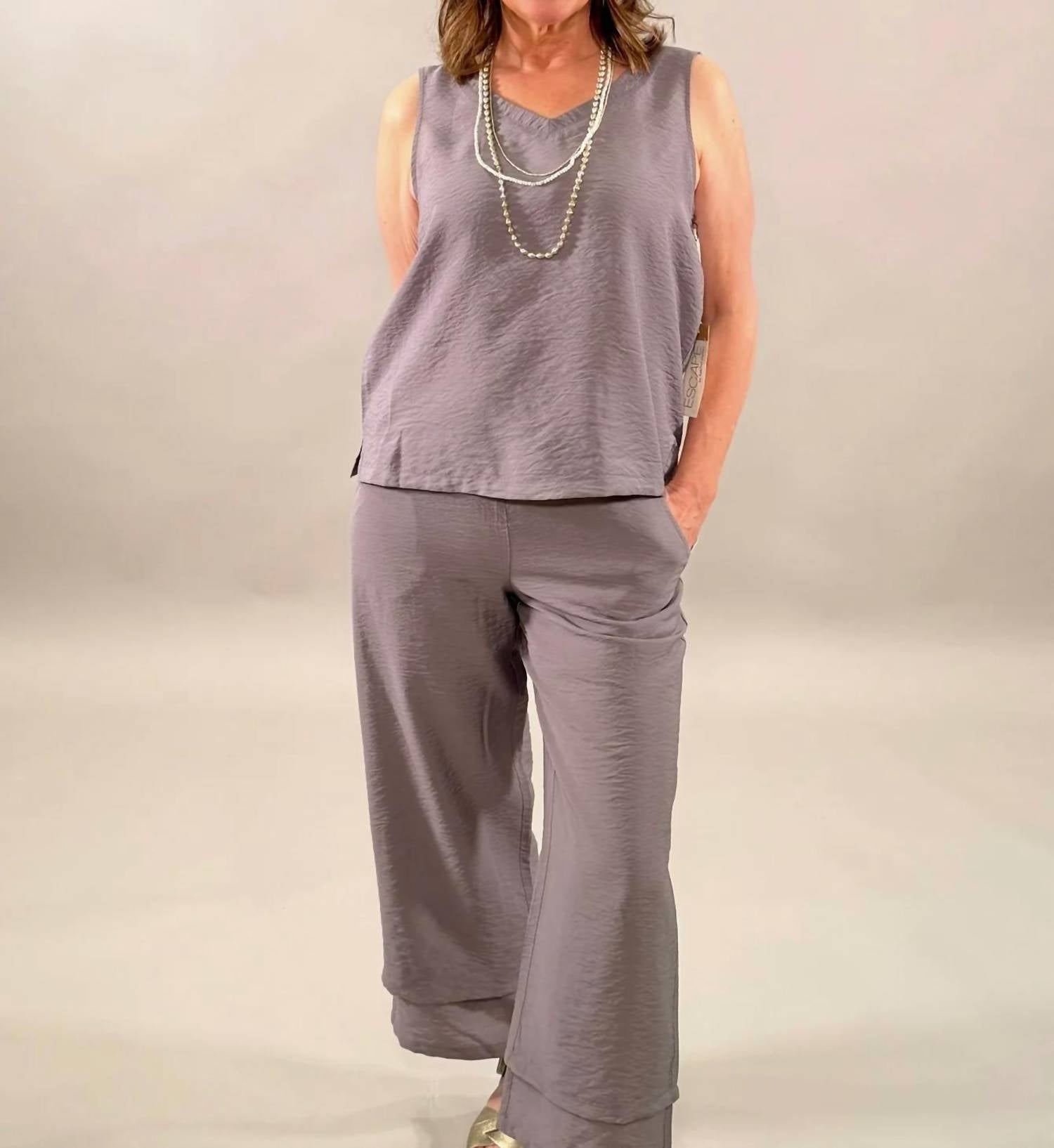 Habitat - Chic Mixed Media Tank Top