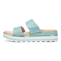 VIONIC Women's Brandie Sandals in aqua linen - women's sandal - alternate view