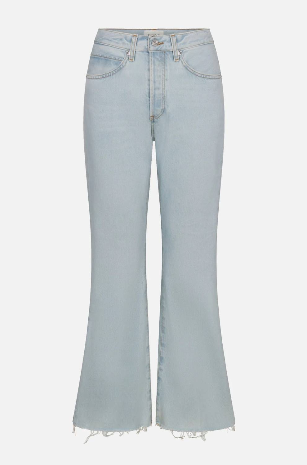 Frame - Lax Wisp Raw Fray Flare Jeans