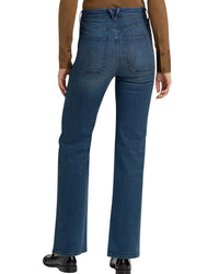 Veronica Beard Crosbie Loafer High Rise Wide Jeans in northern lights - women's jeans - alternate view