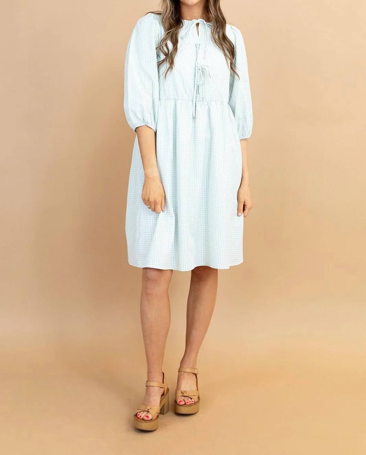 Polagram - Maisie Plaid Midi Dress