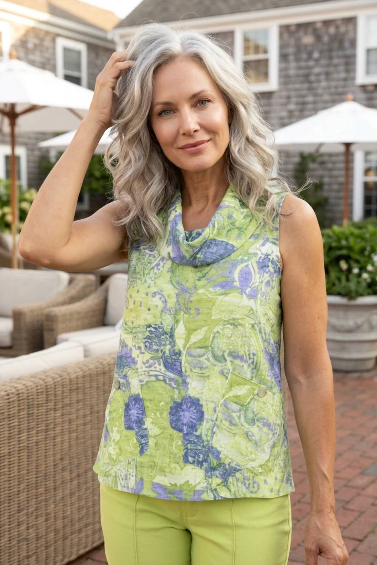 Habitat - Bistro Drape Collar Top