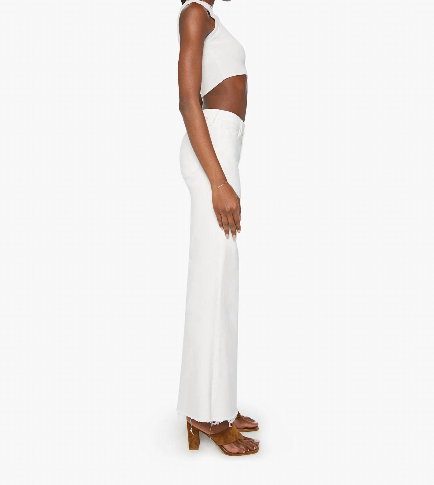 Mother - High-waisted Wide Leg Jeans
