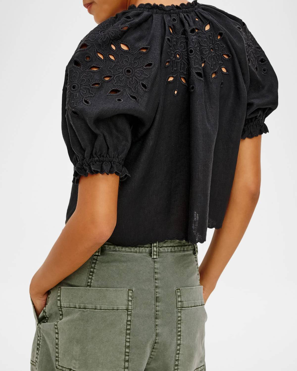 Rails Lizbeth Top in black - women's t-shirt - view 5