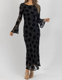 Sofie The Label - GEORGIE BURNOUT VELVET DRESS
