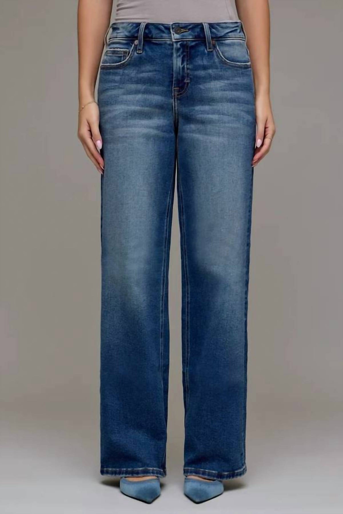 Hidden - Women's Inseam High Rise Logan Dad Jean