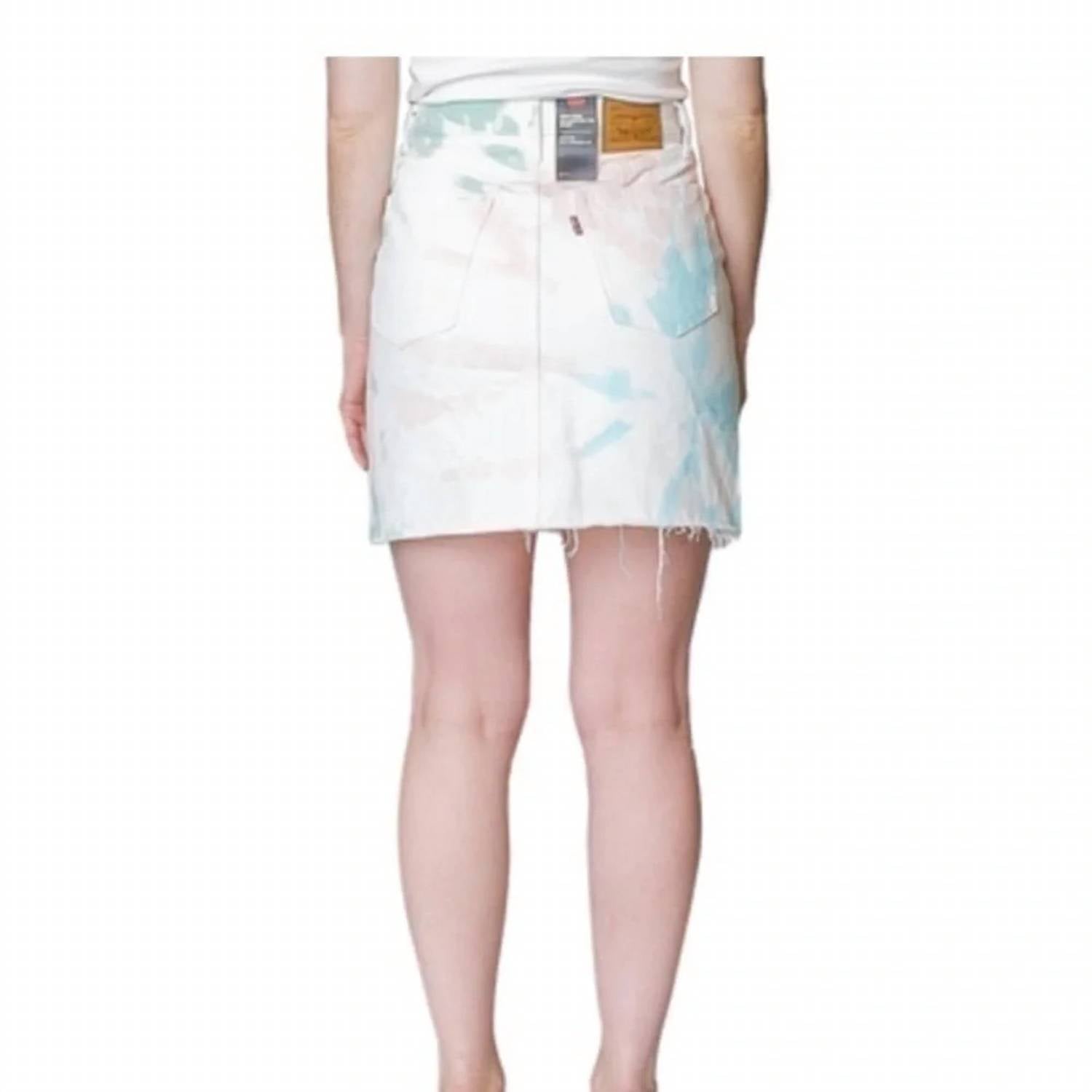 Levi'S - Tie Dye Deconstructed Denim Skirt