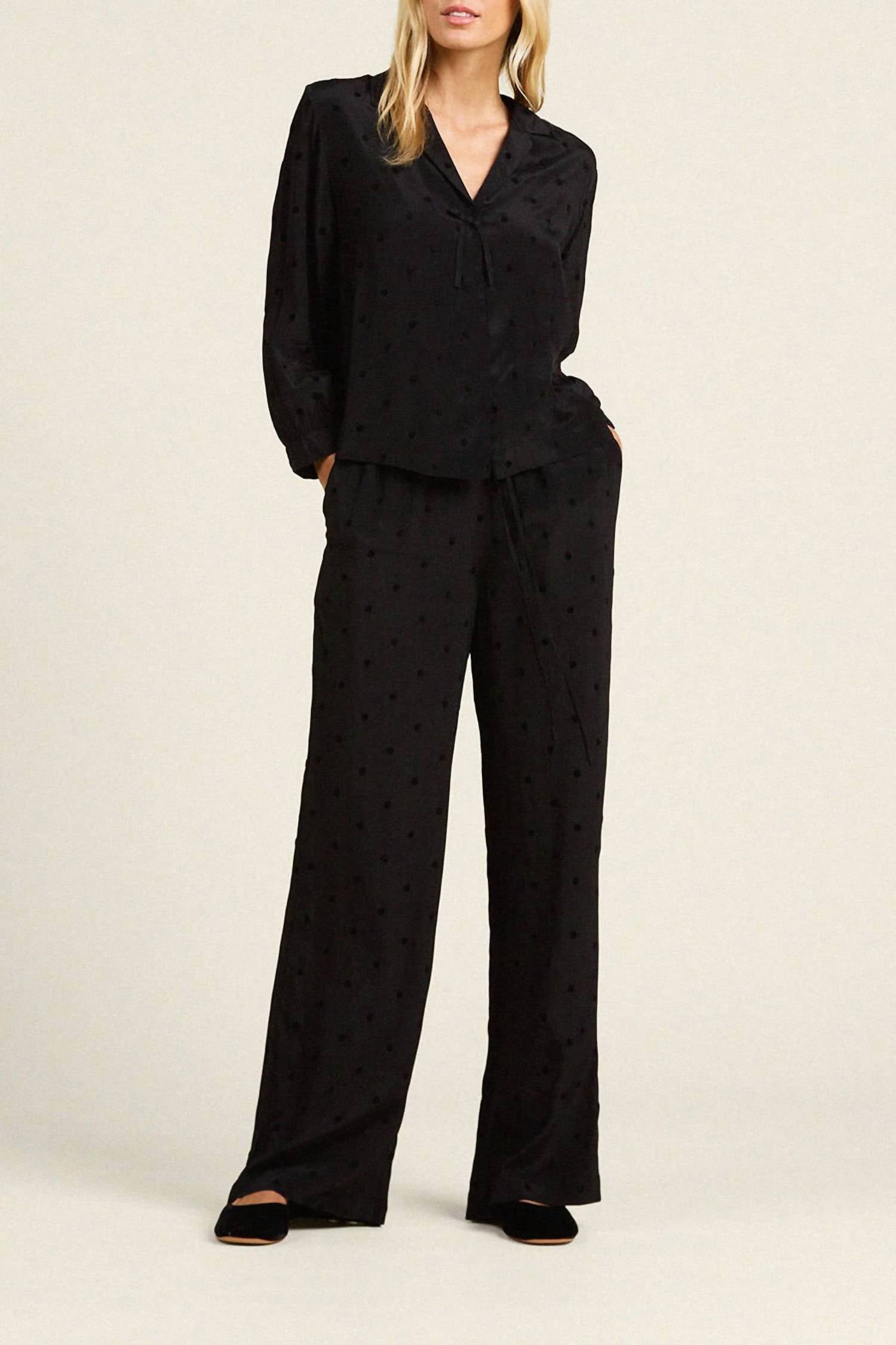 Trovata - Vera Polka Dot Straight Leg Pants