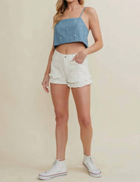 Cloud Ten - The Alexis Ruffled Short