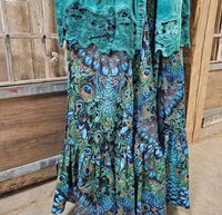 A Rare Bird - Peacock Wide Leg Pants