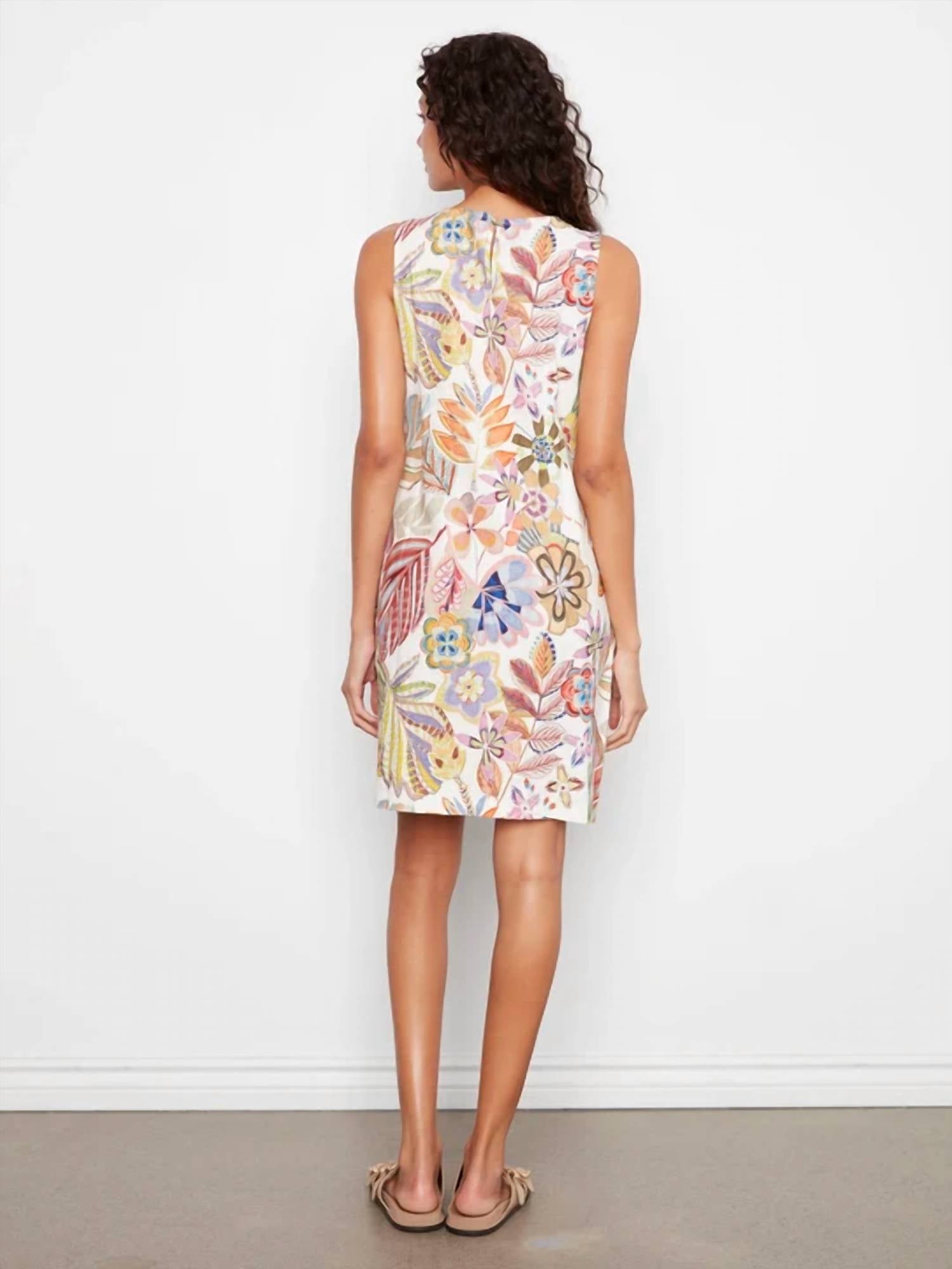 Charlie B - Printed Sleeveless Shift Dress