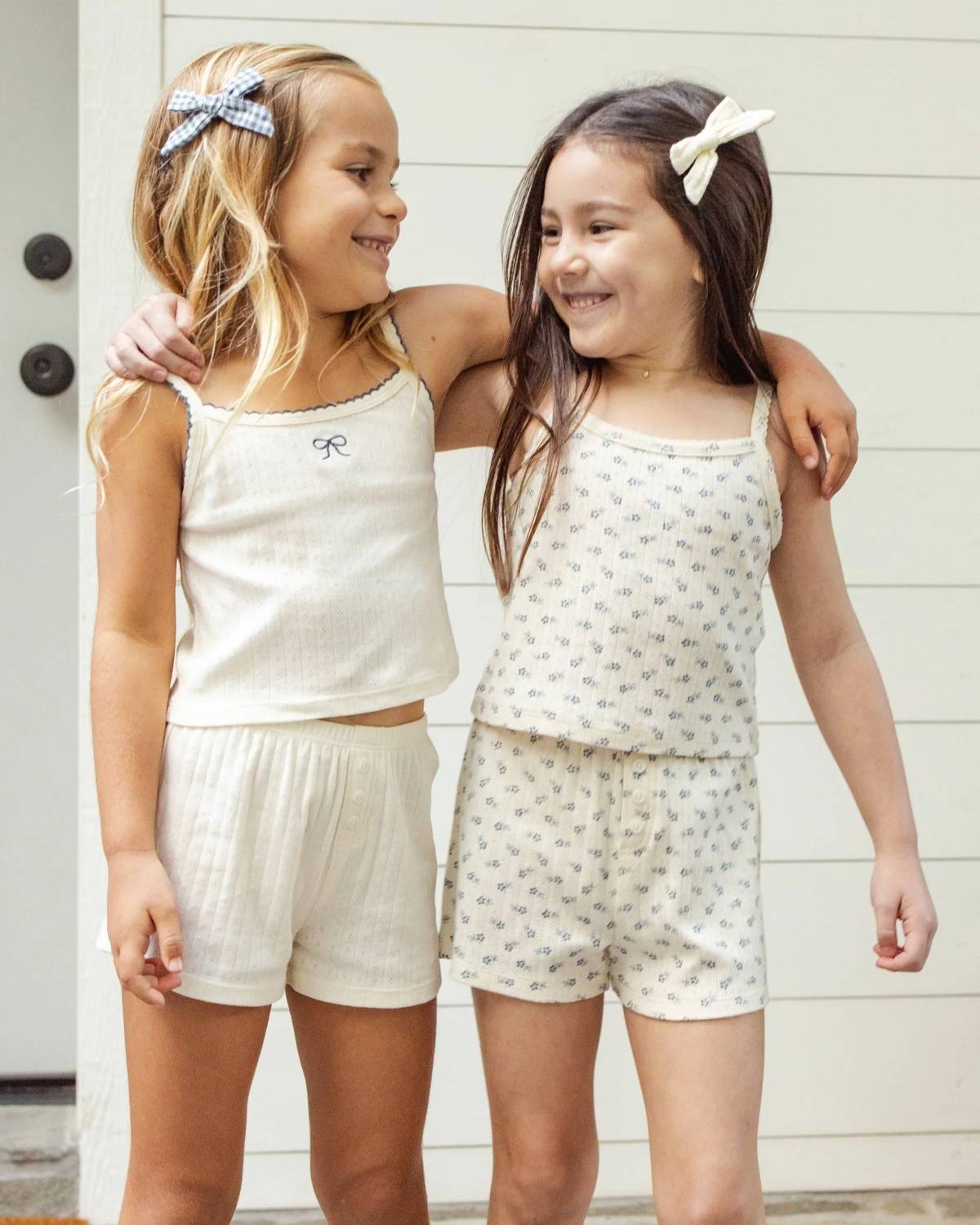 Rylee + Cru - Girl's Pointelle Lounge Set