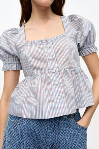 Ganni - Yarn Dyed Stripe Blouse
