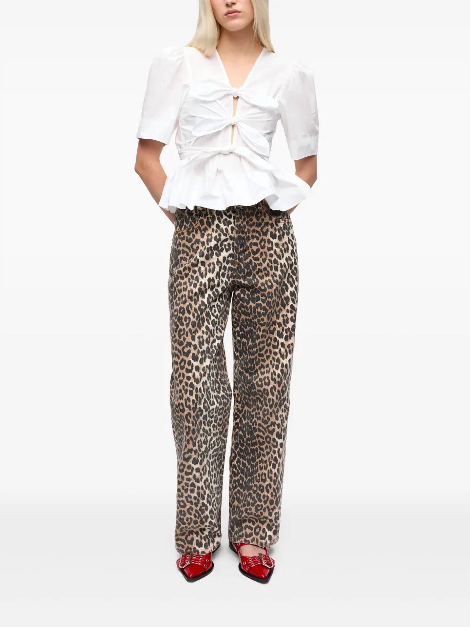 Ganni - Tie Strap Blouse