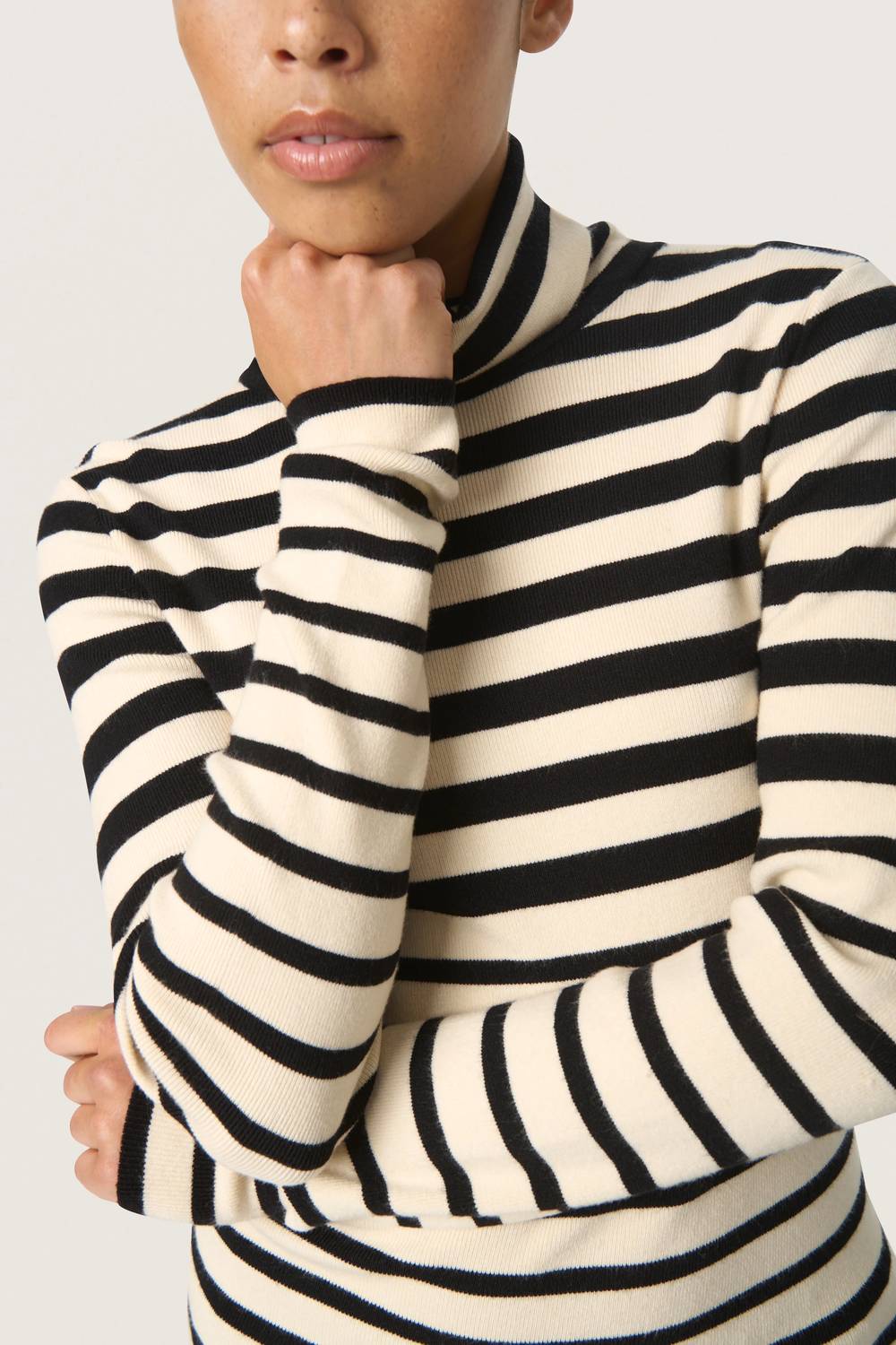 Soaked In Luxury - Spina Slim Fit Rollneck Pullover Sweater