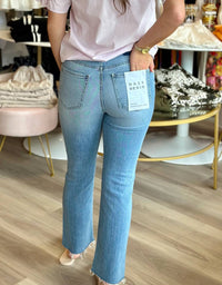 Daze - Shy Girl High Rise Crop Flare Jeans