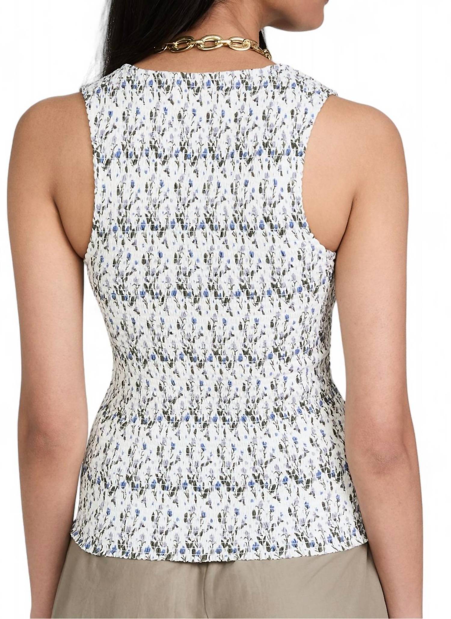 Nation Ltd - BELLA FLORAL SMOCKED TANK TOP