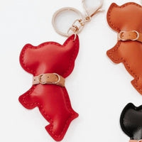 Pretty Simple Women's Scottie Puppy Vegan Leather Bag Charm in red - women's item