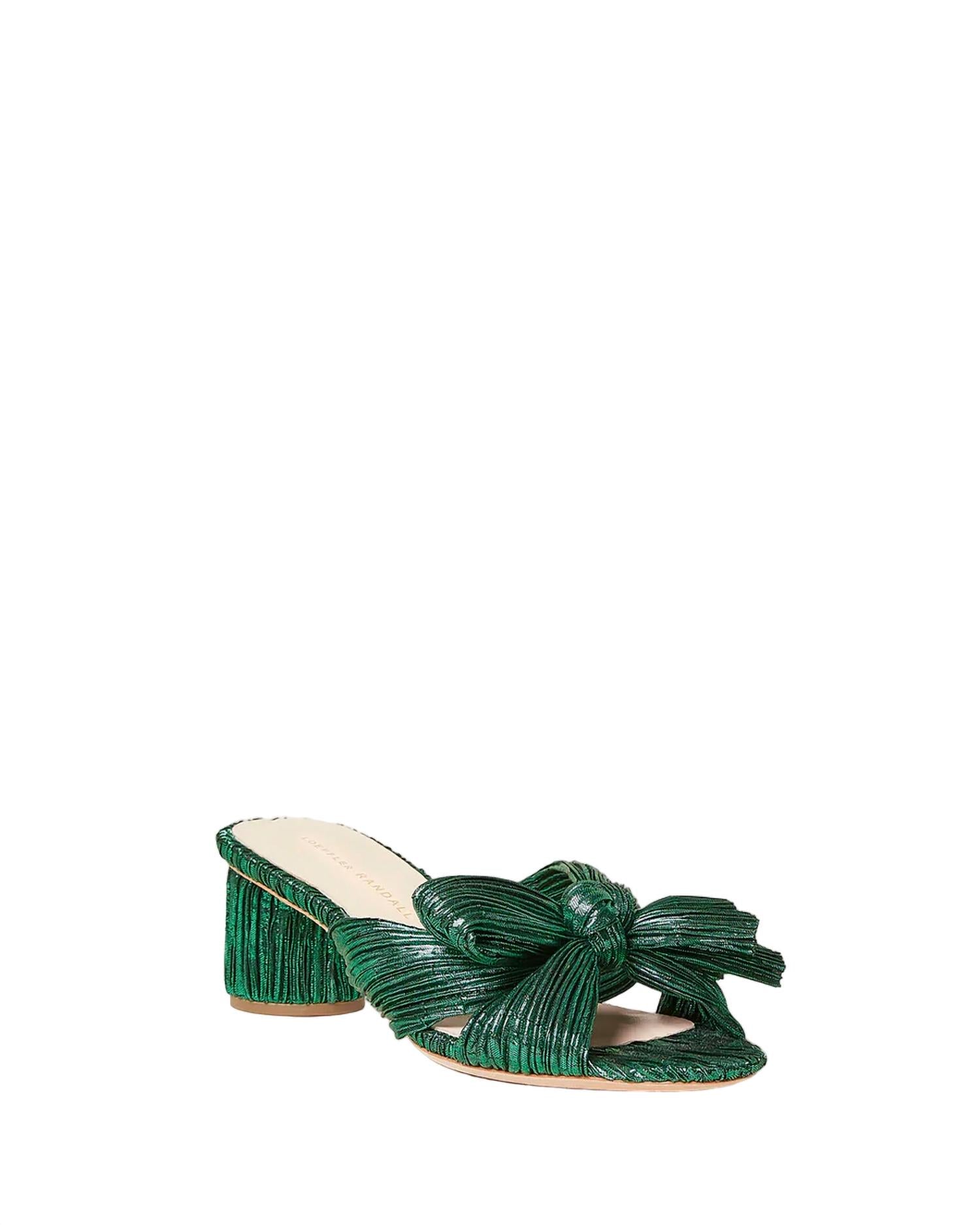Loeffler Randall - WOMEN EMILIA PLEATED BOW HEEL SANDAL