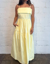 Adeline - Lemon Drop Midi Dress