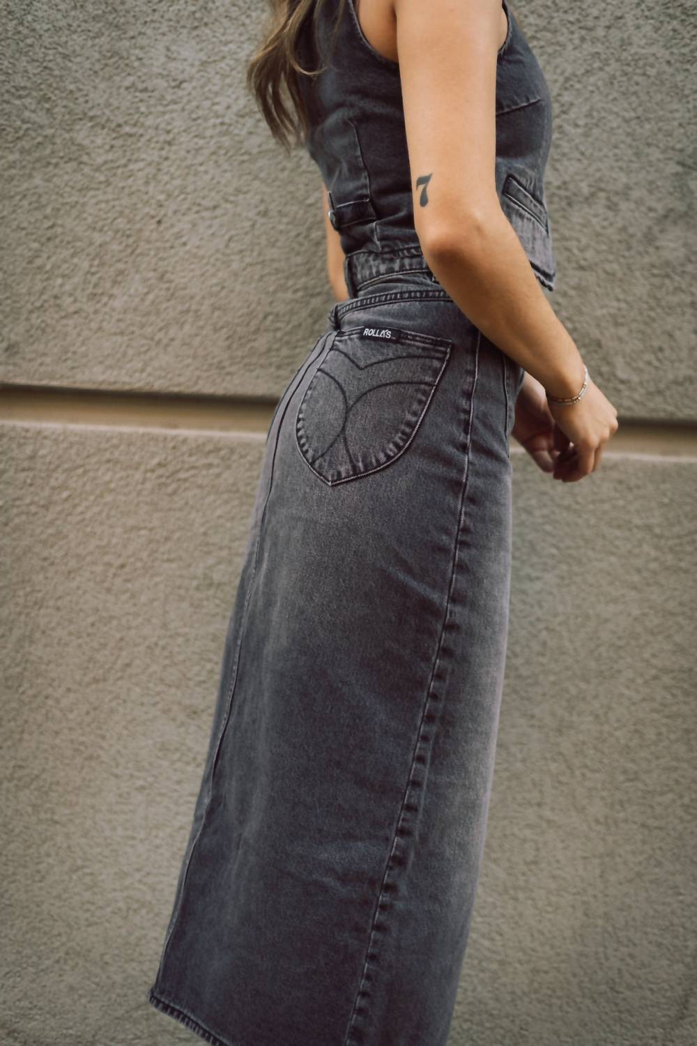 Rolla'S - Sailor Denim Midi Skirt