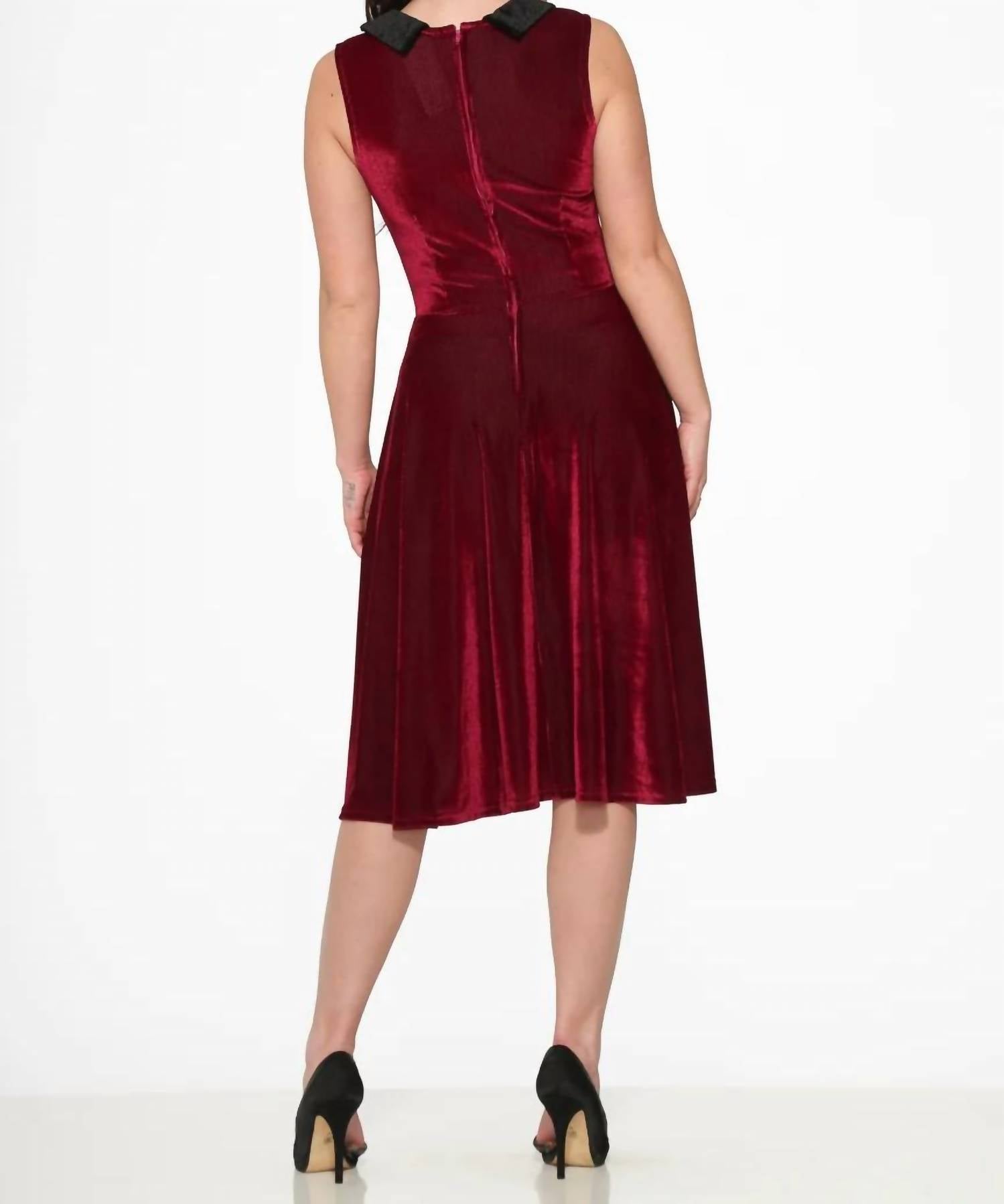 Orchid Bloom - Kurtroy With Collar Swing Dress