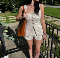 Mable - Resort Vest & Short Set