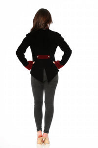 Orchid Bloom - Gothic Velvet Jacket