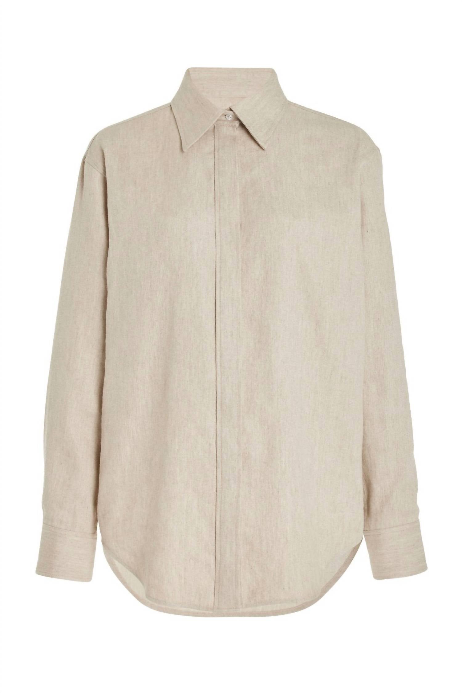 Brandon Maxwell - Allie Button Up Boyfriend Shirt