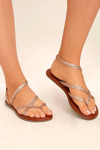 Mia - Women's Braid Thong Sandals