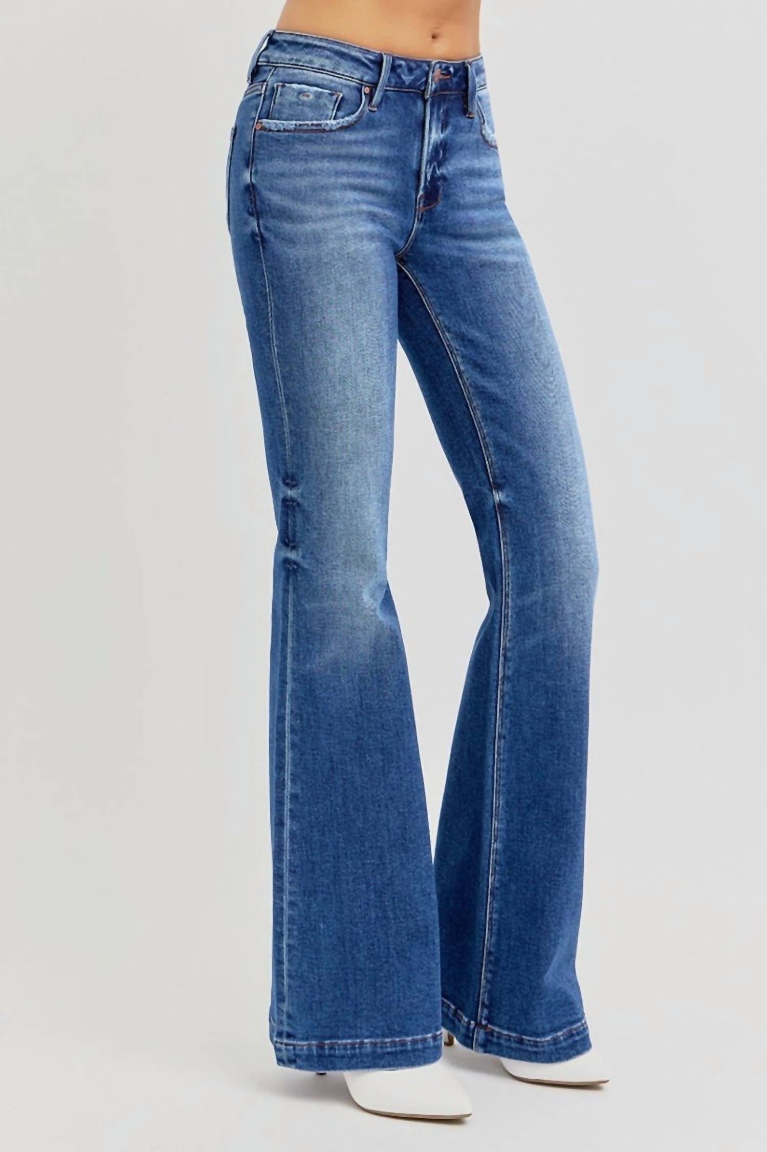 Risen - Low-rise Flare Jeans